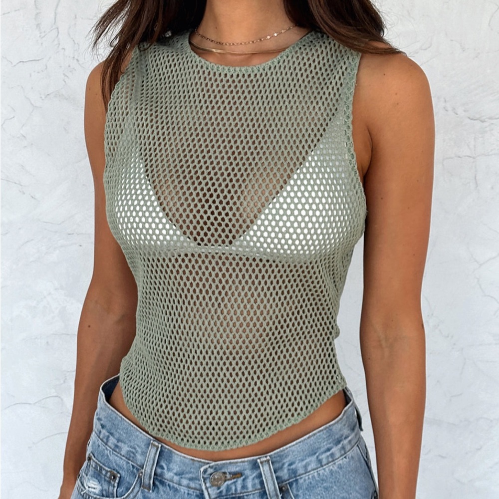 WHITEFOX Khaki Top NWT
